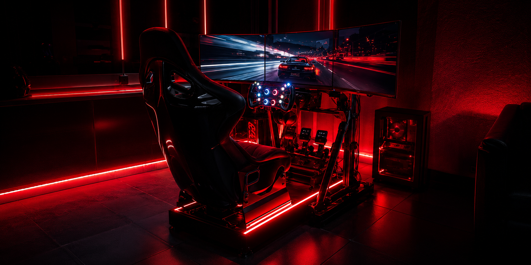 Maßgeschneidertes Simracing Rig